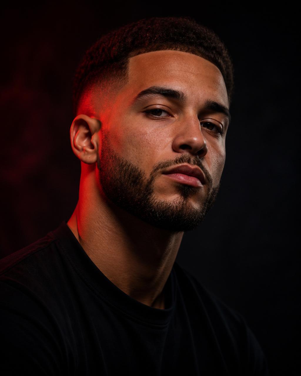 Modern barber style portrait